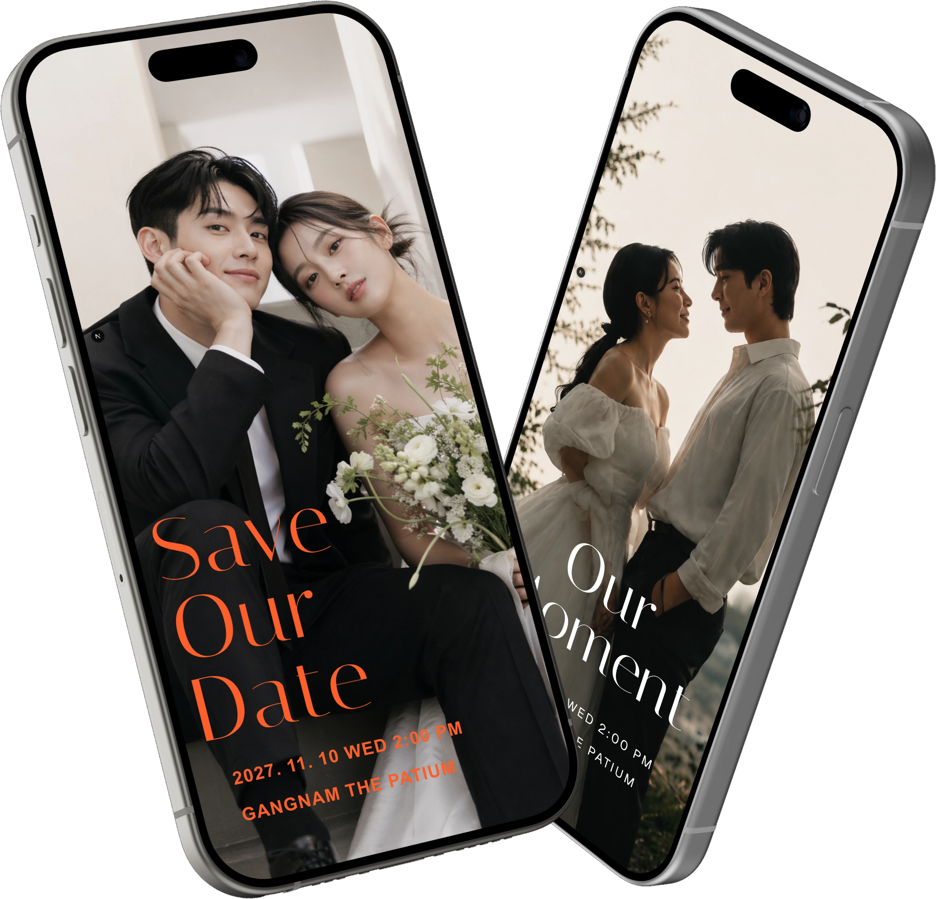 Dazzli로 만든 모바일 청첩장 미리보기